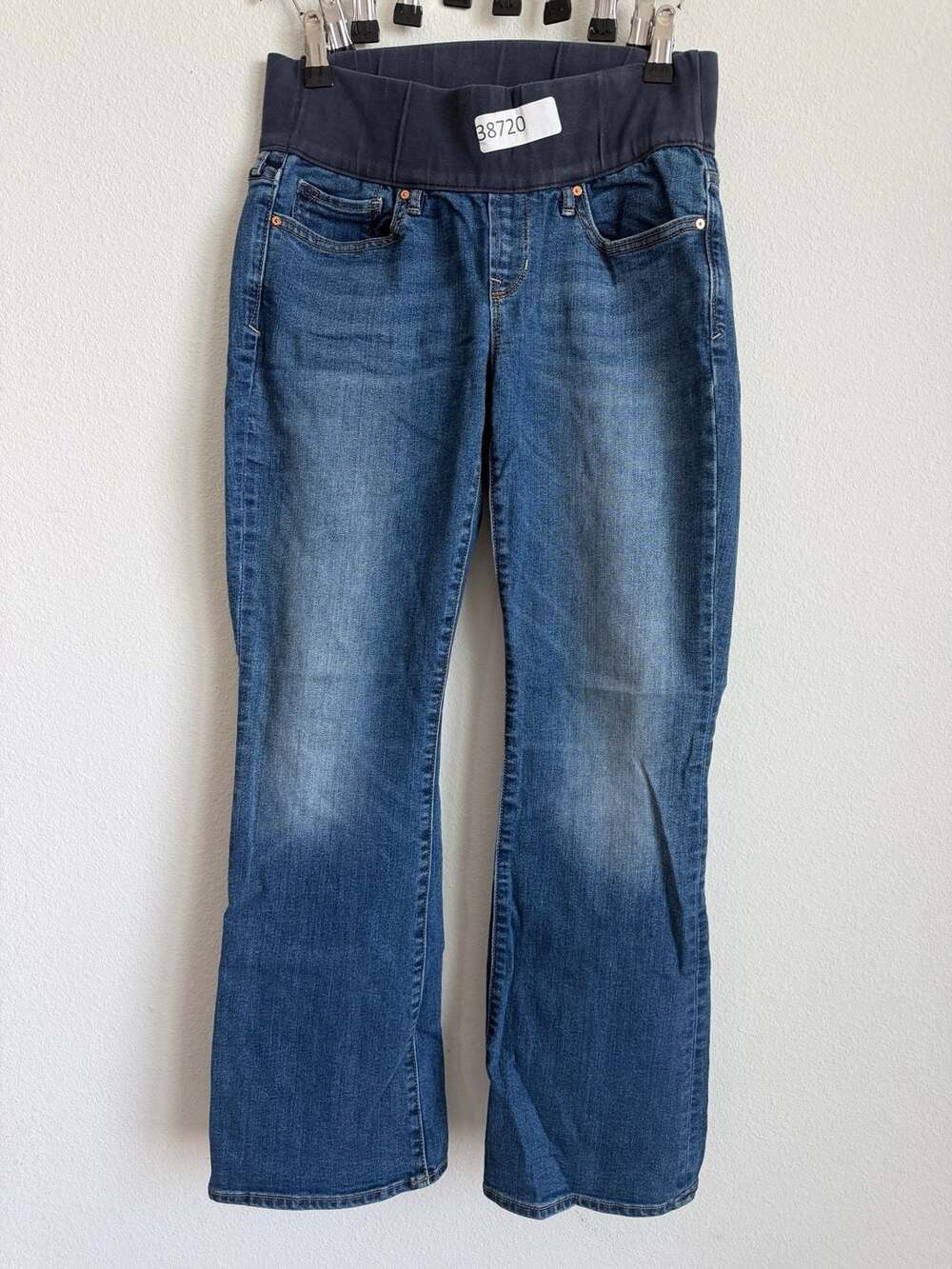 Gap Maternity Full Panel Bootcut Blue Denim Jeans Size 6